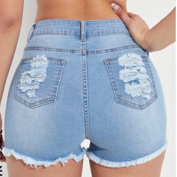 High Stretch Denim Shorts - Picture 5 of 5